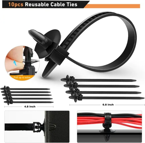 Vista 5 de GOOACC Surtido de 855 clips de retención de empuje para automóvil y sujetadores automáticos, 16 tamaños más populares, remaches de parachoques