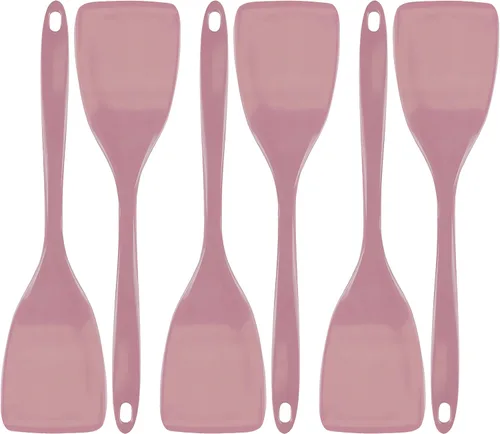 Vista 11 de Reston Lloyd - Espátula para sartenes antiadherentes, resistente al calor, utensilios de melamina con mango ergonómico, 11 pulgadas, juego de 6