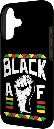 Vista 2 de Black AF Fist Dashiki Kente Pride BLM African American Gift Case for iPhone 17