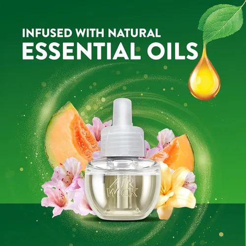 Vista 3 de Air Wick Repuesto de aceite perfumado enchufable, 2 unidades, delicias de verano, ambientador, aceites esenciales