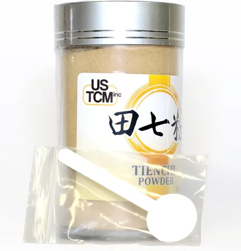 Vista 3 de Polvo 100% puro de Tienchi Pseudoginseng Notoginseng Sanqi Polvo Tienchi Ginseng Polvo 120mesh (6oz)