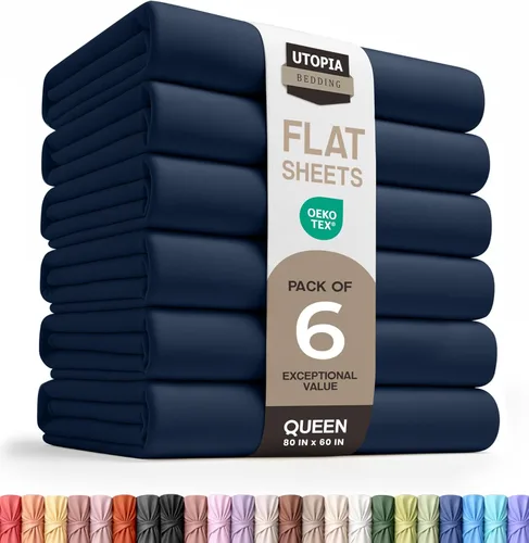 Vista 58 de Utopia Bedding Sábana encimera – 1 paquete (individual, beige) – Tela de microfibra suave cepillada – Sábana superior resistente al encogimiento y a