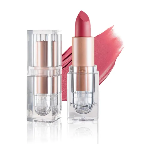 Vista 18 de IONSGAKO Lápiz labial mate nude con brillo labial aterciopelado, no se decolora, no es pegajoso, lápiz labial nude en taza, mancha labial mate