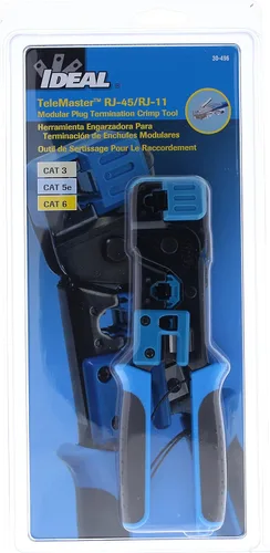 Vista 8 de IDEAL Industries, Inc. 30-496 Telemaster Herramienta de crimpado de enchufe modular, herramienta de prensado para enchufes modulares CAT5e/6 RJ-45