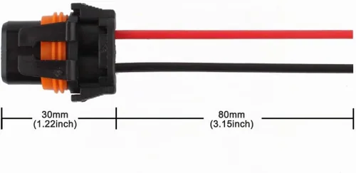 Vista 2 de TOMALL 9005 HB3 bulbo zócalos hembra adaptador cableado arnés conector para bombilla