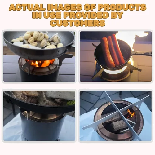 Vista 7 de Marco de cocción para fogata de Solo Stove Mesa, Mesa XL y accesorios de Solo Stove. Convierta la fogata de mesa en una estufa de camping.