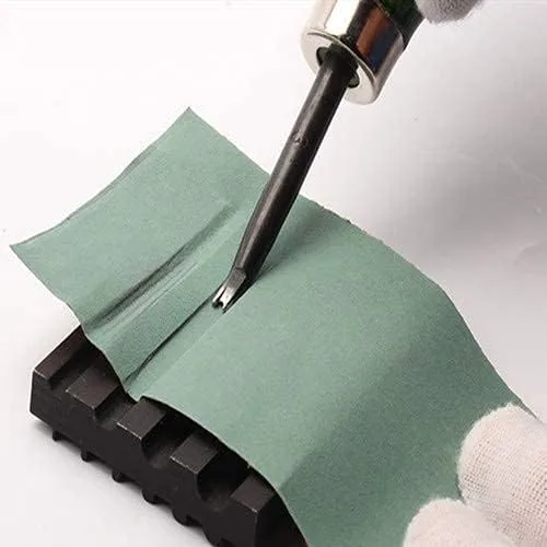 Vista 5 de Afilador de Pingle Tool B para trabajadores de cuero, biseladores de borde, recortadores, ranuras, punzones Herramienta auxiliar para afilar