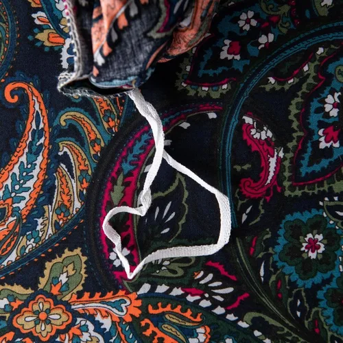 Vista 8 de ABREEZE Juegos de Fundas de Edredón Vintage de Lujo Negro Damasco Paisley Juego de Ropa de Cama Retro 100% Algodón Cepillado con Cierre