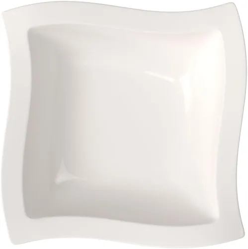 Vista 2 de Villeroy & Boch New Wave - Ensaladera cuadrada, 13 pulgadas, porcelana premium, color blanco