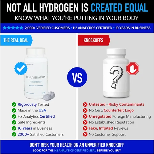 Vista 3 de DRINK HRW Rejuvenecimiento - Tabletas de agua de hidrógeno molecular (60 unidades) + tabletas de baño de hidrógeno de alivio (60 unidades)