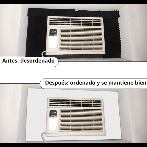 Vista 5 de BJADE'S Panel de espuma con aislamiento lateral de aire acondicionado para ventana, paneles de aislamiento envolvente completo de una sola pieza