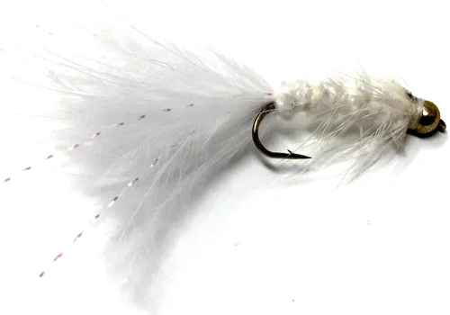 Vista 14 de Feeder Creek Woolly Bugger Moscas de pesca con mosca, 12 piezas, surtido de pesca con mosca Moscas húmedas hechas a mano para pesca con mosca
