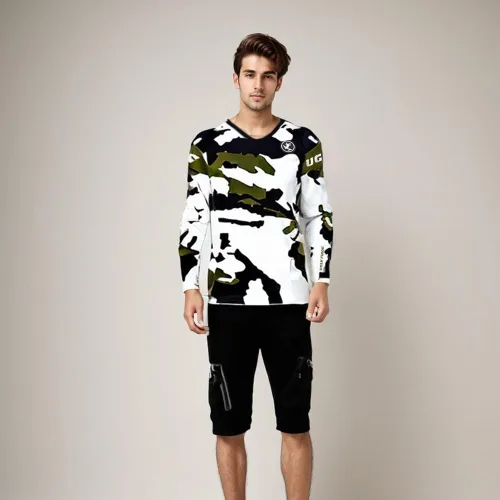 Vista 7 de UGLY FROG Powersports-Jerseys Camisa de descenso para hombre, ropa de verano, gran