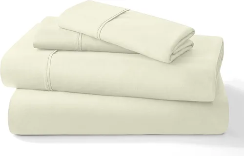 Vista 21 de Juego de sábanas puro de 100% algodón orgánico certificado de 1000 hilos, juego de ropa de cama de 4 piezas, bolsillo extra profundo de 24 pulgadas