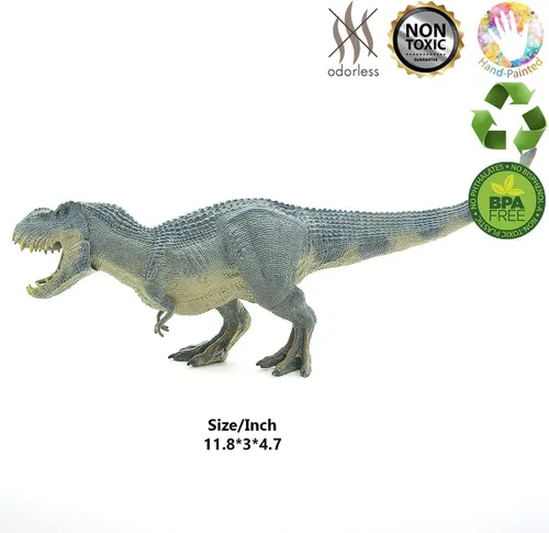 Vista 4 de COYKA - Figura de acción Jurassic Tarbosaurus - Parque de juguetes de dinosaurios - Azul - 15 pulgadas