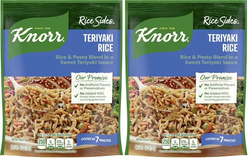 Vista 11 de Knorr Rice Sides Teriyaki Para un sabroso acompañamiento de arroz Sin sabores artificiales, sin conservantes, sin MSG añadido 5.4 oz