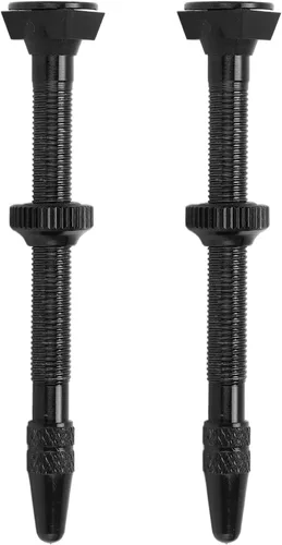2pcs 60mm Tubeless Valve Stem, Lightweight Alloy Valve Stem for Mountain and Road Bike, Removable Core with O - Ring Seal, Universal Fit for