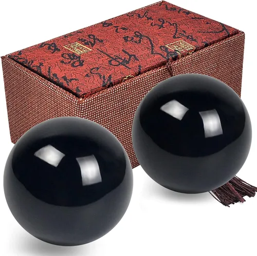 Vista 16 de fengshuisale Feng Shui Bolas de salud chinas (azul con fénix y dragón) 3.8cm/1.5" Pulsera de cuerda roja