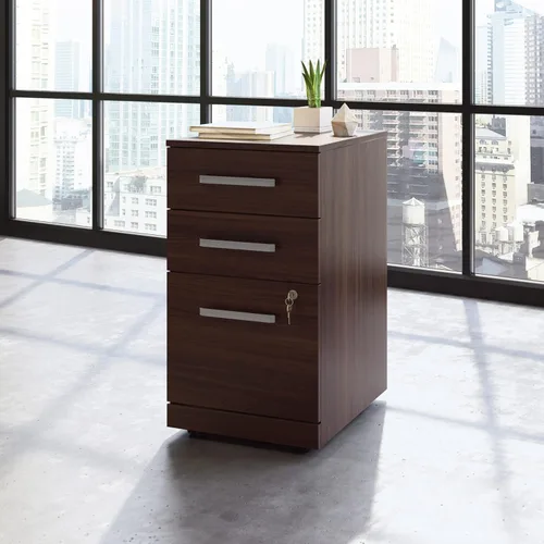 Vista 2 de OfficeWorks by Sauder Affirm - Archivo móvil de 3 cajones, acabado de olmo noble