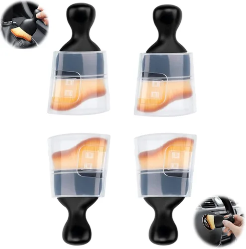 Vista 8 de 2 cepillos para detalles de automóvil, cepillo de lavado de automóvil, cepillo de limpieza interior de automóvil, ideal para interiores, exteriores