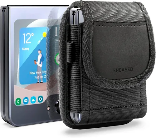 Vista 5 de Encased Funda para teléfono celular compatible con Samsung Galaxy S21 / S22, iPhone 12/13/14 Pro soporte para clip de cinturón (compatible con funda)