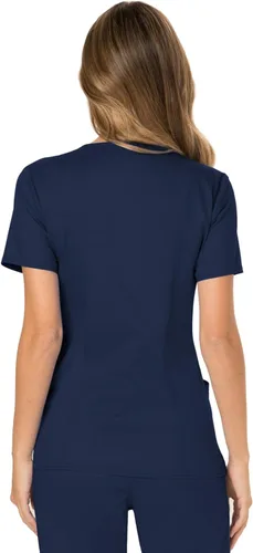 Vista 2 de Workwear Revolution WW610 - Ropa quirúrgica con estilo cruzado falso para mujer, elástica, suave y de fácil cuidado