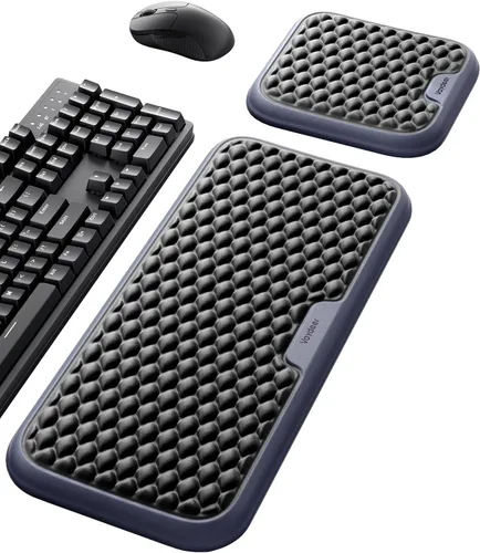 Vista 15 de Vaydeer Reposamuñecas para teclado y mouse, juego de almohadillas ergonómicas de soporte de muñeca para computadora, cojín de brazo de espuma