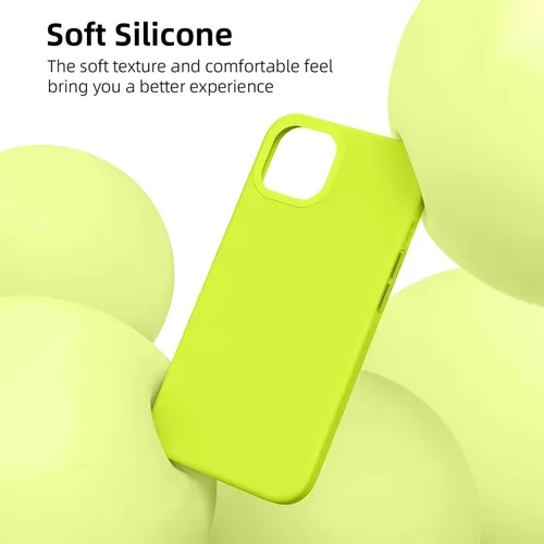 Vista 7 de Ownest Funda compatible con iPhone 13/iPhone 14 de 6.1 pulgadas, funda protectora de silicona delgada a prueba de golpes con forro de microfibra