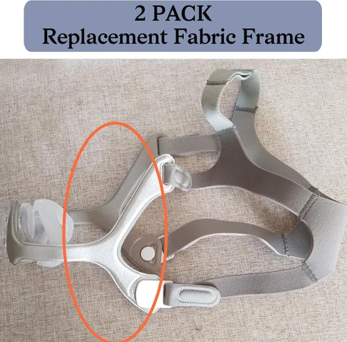 Vista 5 de Paquete de 2 marcos de tela compatibles con máscara nasal Wisp, marco de tela de repuesto para casco Wisp CPAP, marco de tela Wisp Mask