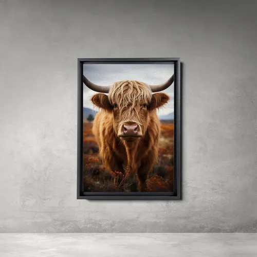 Vista 4 de printable wall art, aesthetic room decor, fireplace mantel art, nursery wall decor, yak printing art, yak