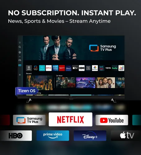 Vista 2 de FPD Tizen OS Smart TV de 40 pulgadas, 1080p Full HD compatible con Samsung TV Plus, Dolby Audio, HDR 10, Gaming Hub, SmartThings, Miracast