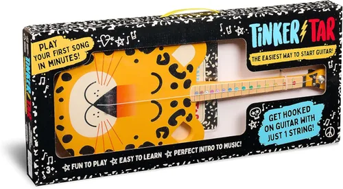 Vista 2 de Guitarra Leopardo - La forma más fácil de comenzar y aprender guitarra - 1 instrumento de juguete de cuerda para niños introducción perfecta a