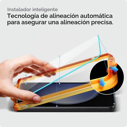 Vista 3 de Spigen GlasTR AlignMaster - Protector de pantalla de vidrio templado
