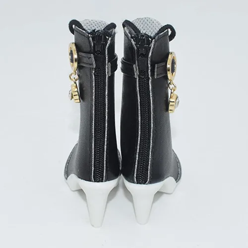 Vista 5 de Menolana Zapatos de tacón alto, zapatos de muñecas BJD 1/3 para muñeca BJD 1/3, negro