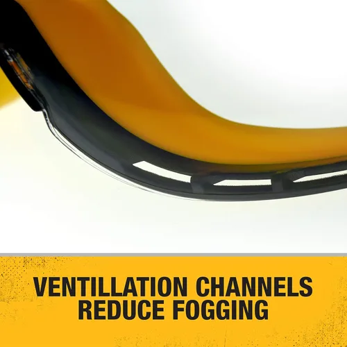 Vista 6 de DEWALT Taladro de martillo rotativo MAX XR de 20 V, mango en D, 1 pulgada, solo herramienta con gafas de seguridad (DCH133B y DPG82-11C)