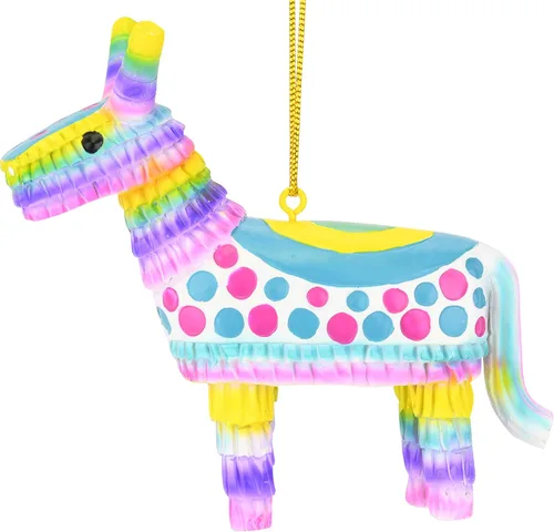 Vista 6 de Tree Buddees Colorido adorno navideño de piñata para fiesta