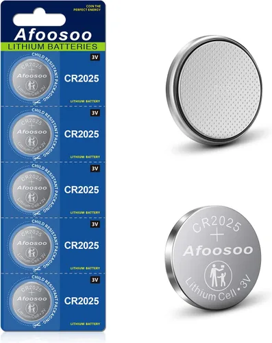 Vista 9 de Afoosoo CR2025 - Batería de celda de litio de 3 V, paquete de 15 moneda de botón CR 2025, 3 voltios, 165 mAh baterías para llave de automóvil