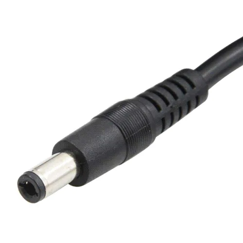 Vista 5 de 2 unids macho 0.217x0.098 in enchufe DC cable adaptador de alimentación cable de extensión 3.3FT/1M