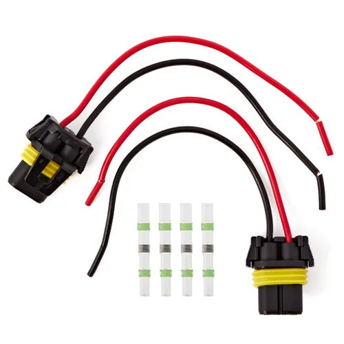 Vista 4 de UTSAUTO 9005 9006 H10 Conectores de cable Adaptador hembra Arnés de cableado Enchufes Alambre para faros antiniebla