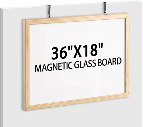 36"x18" Magnetic Cubicle Whiteboard Wall Mount Dry Erase Board