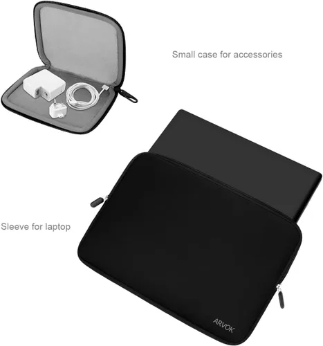 Vista 7 de ARVOK Funda para computadora portátil resistente al agua para MacBook/HP/Dell/Lenovo/Asus/Acer/Samsung