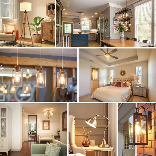 Vista 7 de Brightever Paquete de 4 bombillas LED Edison vintage equivalentes a 60 W, 6 W ST58 2700 K, bombillas de filamento LED antiguo blanco cálido, base