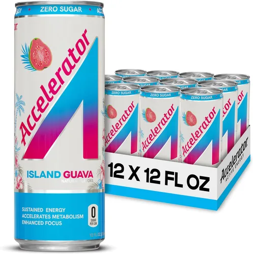 Vista 29 de Accelerator Bebida energética sin azúcar, lata de helado de cereza de 12 onzas (paquete de 12), bebidas energéticas sin azúcar con energía sostenida