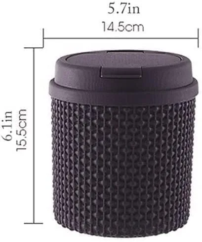 Vista 2 de Botes de basura, cubo de basura de oficina, mini cubo de basura de escritorio de mesita de noche, cubo de almacenamiento de luz de plástico, cestas