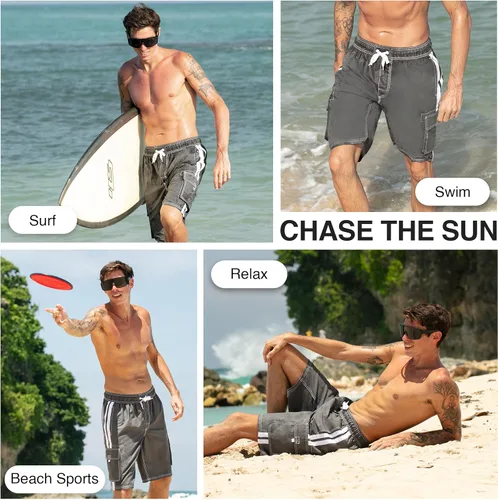 Vista 5 de Kanu Surf - Traje de baño Barracuda para hombre (tallas regulares y grandes)