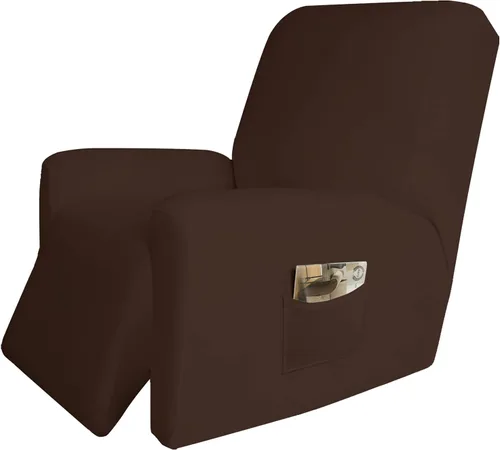 Vista 50 de Easy-Going Funda elástica de microfibra extragrande para sofá biplaza reclinable seccional, suave vellón ajustable a tu sofá de 2 cuerpos, lavable