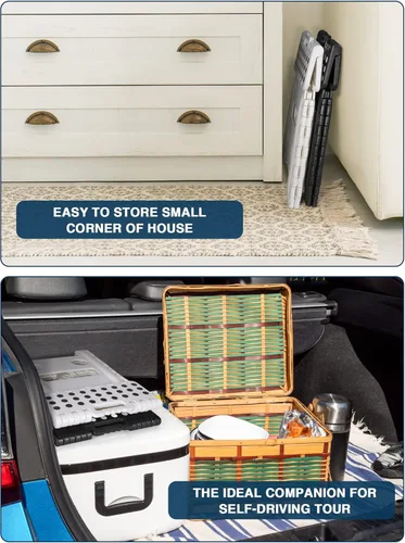 Vista 73 de Dyforce Taburete plegable de 11 pulgadas, taburete duradero para niños, taburetes resistentes para adultos, taburetes de pie compactos, taburete