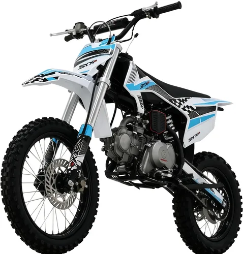 SYX MOTO 125cc Moto de tierra para adolescentes de 12+ años, 4 tiempos, moto de tierra con motor de gasolina, motocicleta todoterreno, arranque a