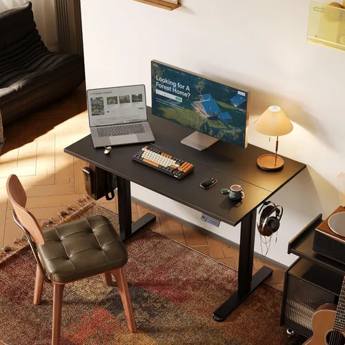 Vista 72 de INNOVAR Escritorio eléctrico de pie, escritorio de pie de altura ajustable, escritorio de pie de 40 x 24 pulgadas para computación de oficina