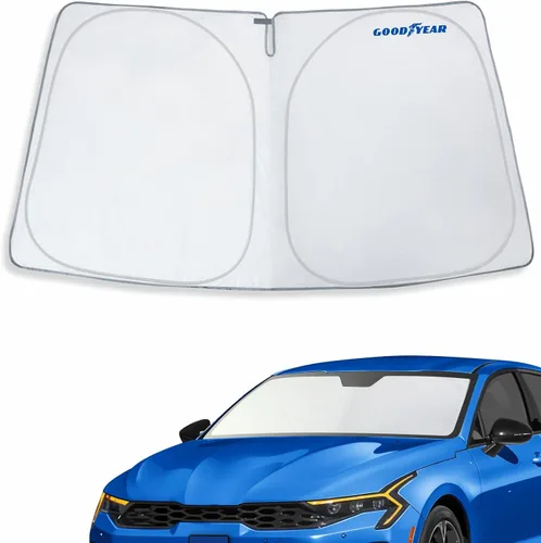 Vista 10 de Goodyear Parasol plegable para parabrisas Acura MDX 2022-2026, accesorios de automóvil, cubierta de parasol, parasol para parabrisas de automóvil